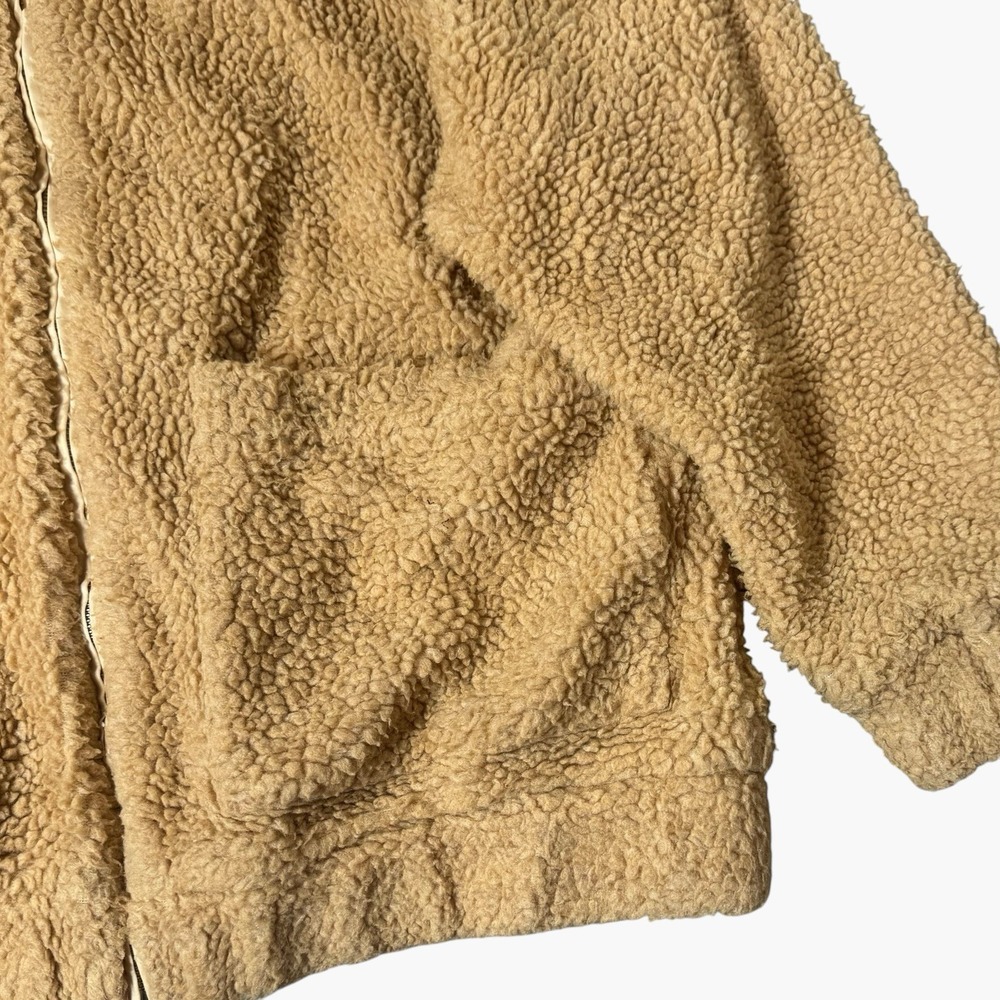 I.AM.GIA Pixie Teddy Sherpa Oversized Slouchy Coat Jacket Size Small Tan Brown - Picture 5 of 10